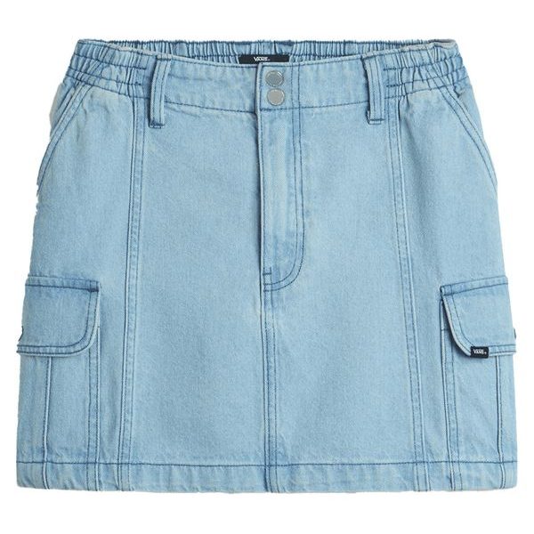 Sidewalk Denim Skirt, LIGHT STONEWASH