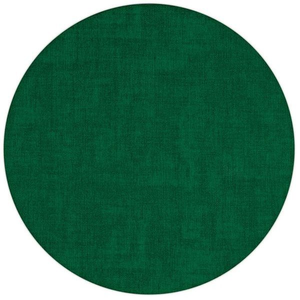 Round green table setting