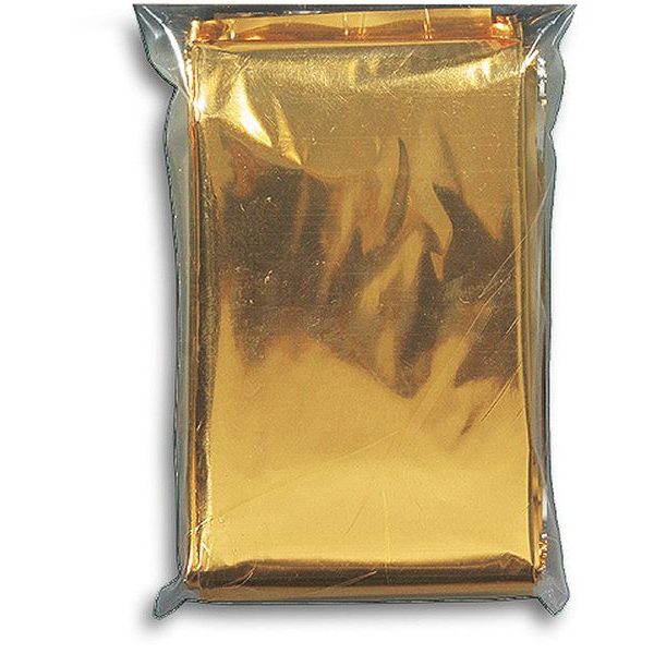 Rettungsdecke, gold