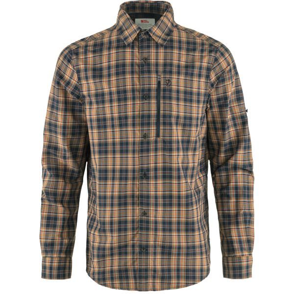 Abisko Hike Shirt LS M Dark Navy-Buckwheat Brown