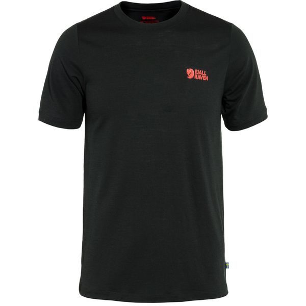 Abisko Wool Logo SS M Black