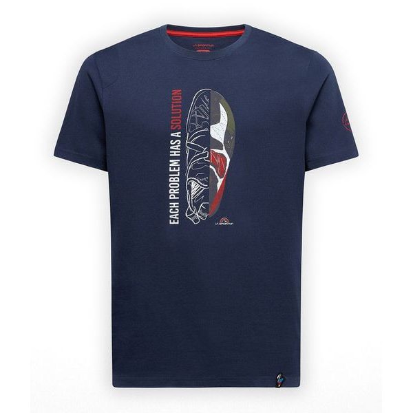 Solution T-Shirt M Night Sky/Mountain Red