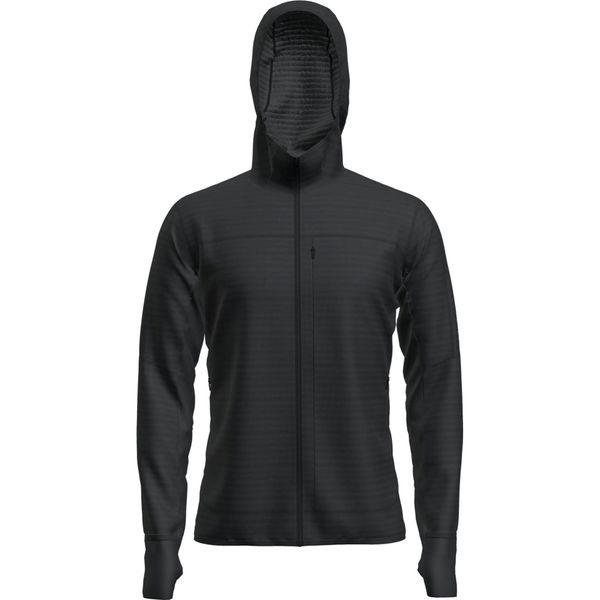Men Mer  300 RF Descend LS Zip Hoodie BLACK