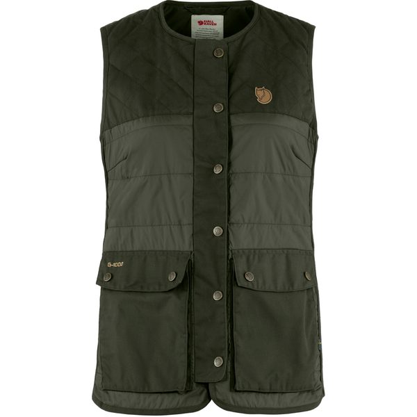 Forest Wool Padded Vest W, Deep Forest