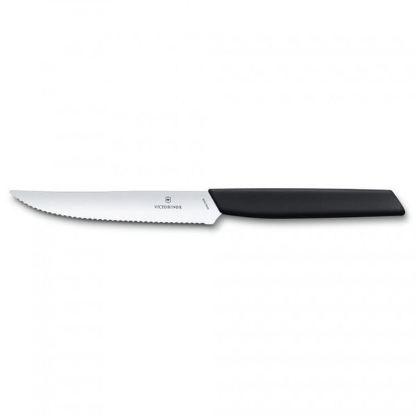 Stejkový nůž Swiss Modern, 12cm, černý