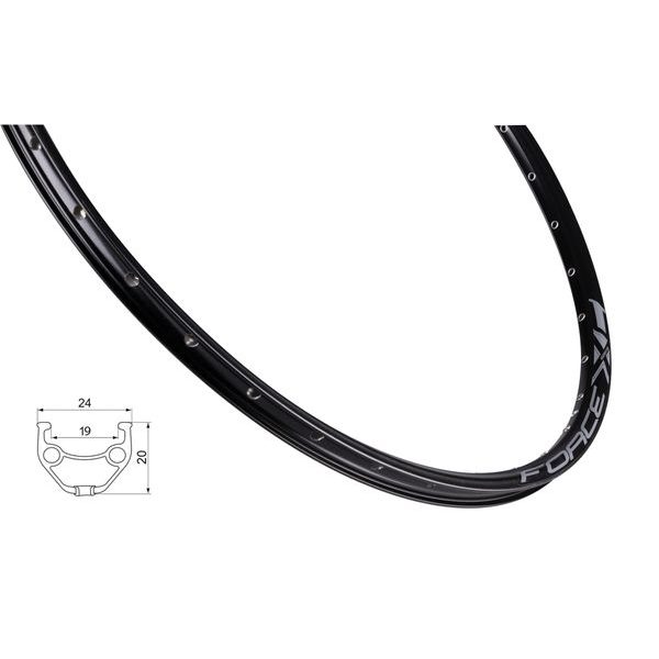 F XC BASIC DISC 622x19, 36děr, černý