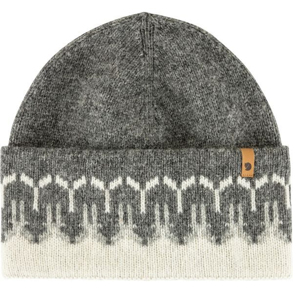 Övik Path Knit Beanie, Chalk White-Grey