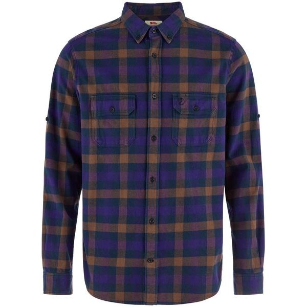 Skog Relaxed Shirt M Dark Navy-Dark Violet