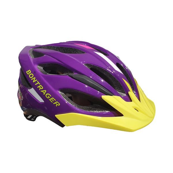 519713 SOLSTICE youth PURPLE/VOLT - Children's cycling helmet