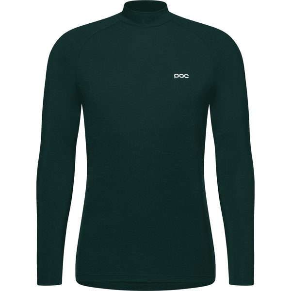 M's Layer Merino Mock Neck Jersey Pargasite Green