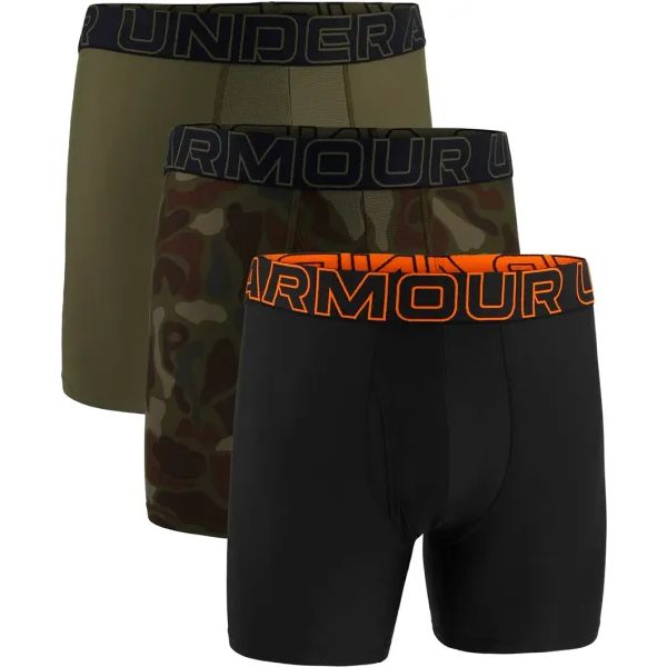 M UA Perf Tech 6in - 3pk GRN