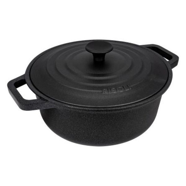 Cast iron pot 20 cm 2 ltr. with shelf LE PIGNATTE, for induction