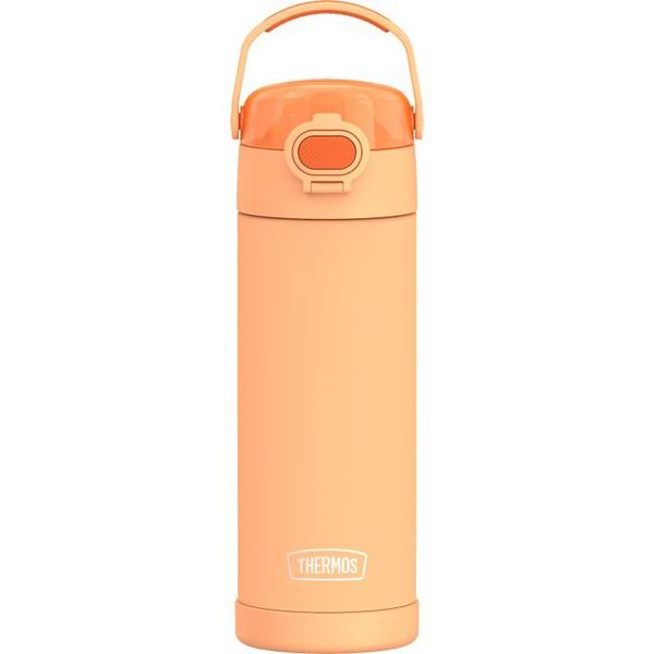 Dětská termoska s hydratačním uzávěrem 470ml - neonově oranžová