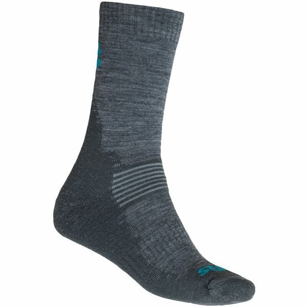 PONOŽKY EXPEDITION MERINO WOOL šedá/modrá