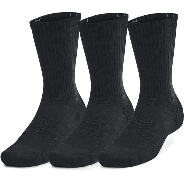 Unisex UA TC 3pk Crew-BLK