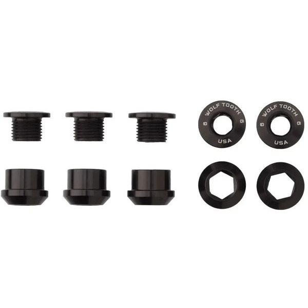 Chainring Nuts and Bolts černá 5ks