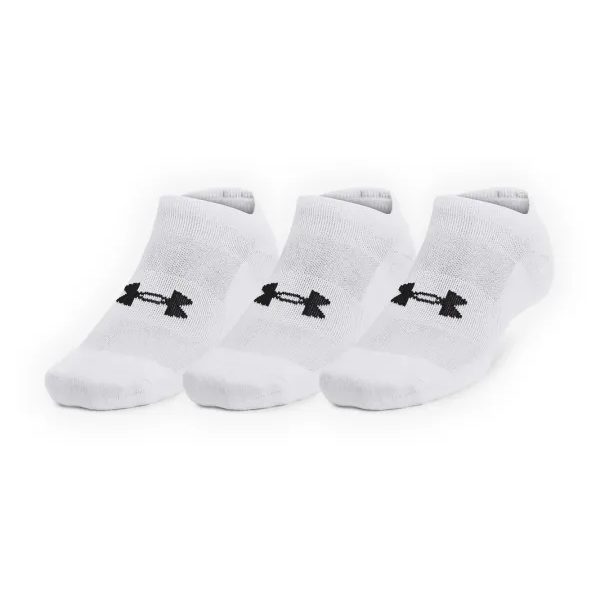 Unisex UA TC No Show (3 páry)-WHT