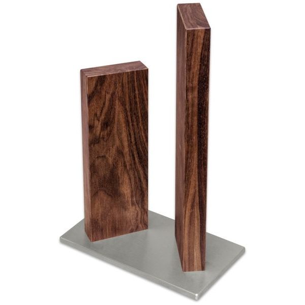 Blok na nože Stonehenge na 4 díly, ocel/ořech magnetický