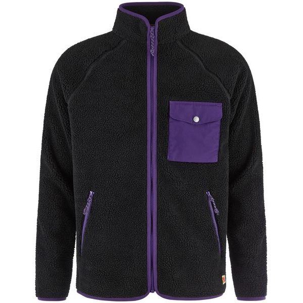 Vardag Pile Fleece M Black-Dark Violet