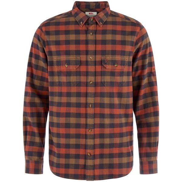 Skog Relaxed Shirt M Autumn Leaf-Wood Brown