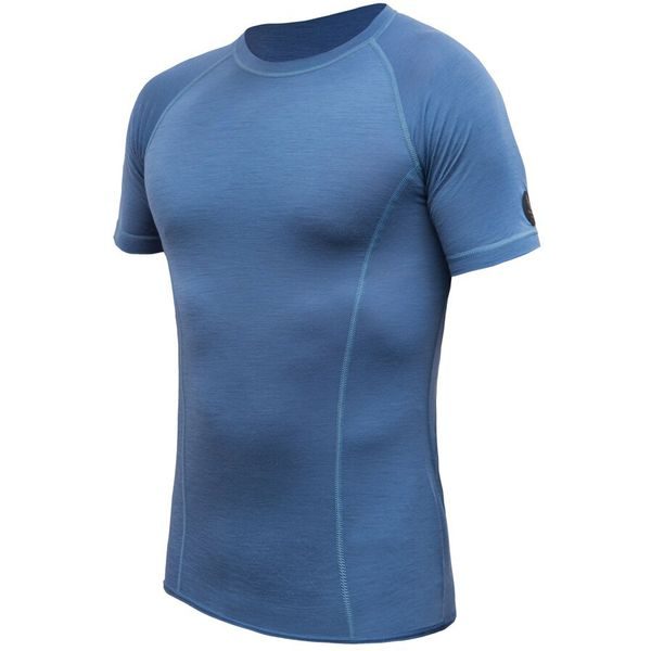 MERINO AIR pánské triko kr.rukáv riviera blue