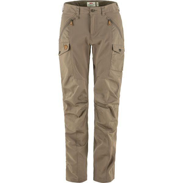 Nikka Trousers Curved W Suede Brown