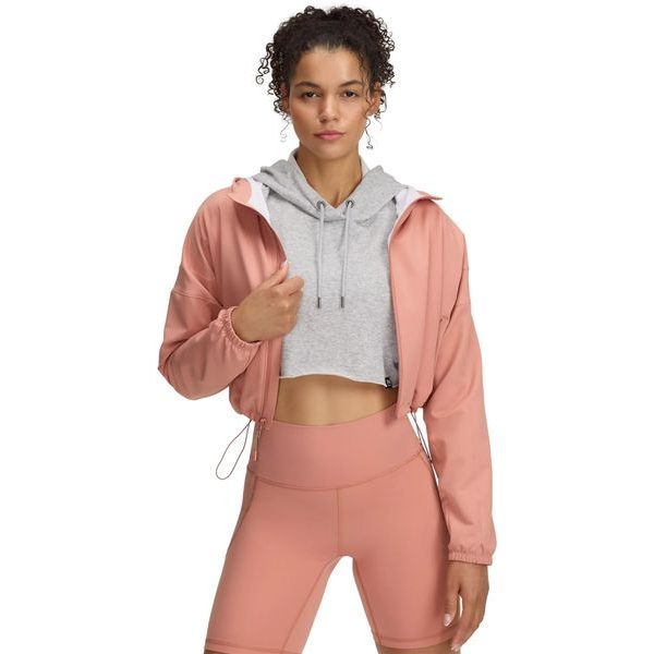 UA Unstoppable Woven HD Jkt růžová