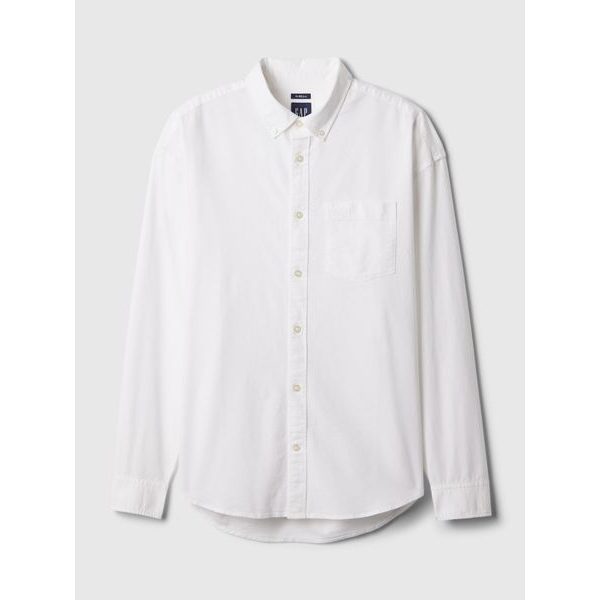 Košile oxford standard fit Bílá