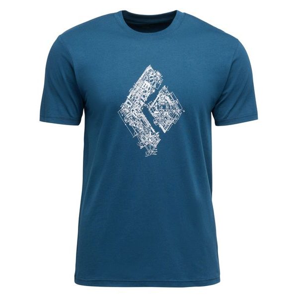 M ENGINEERED DIAMOND SS TEE Indigo