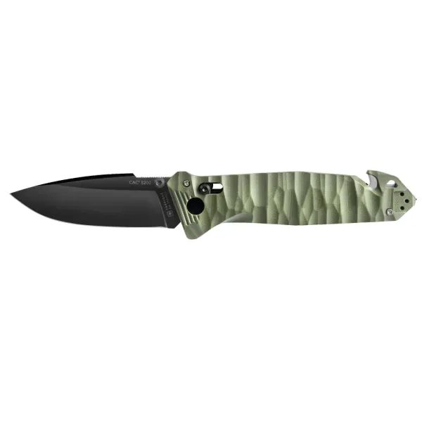 CAC S200 FRENCH TEXTURED G10 KAKI HANDLE SMOOTH
