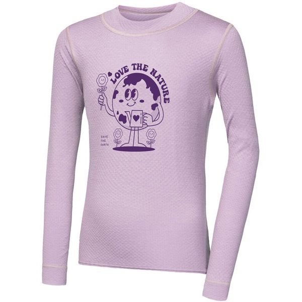 MERINO DF PLANET dětské triko dl.rukáv mystic violet