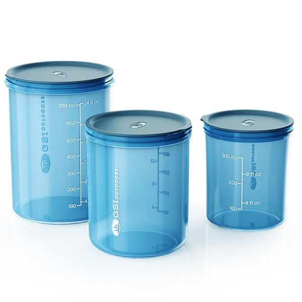 Infinity Storage Set; clear blue