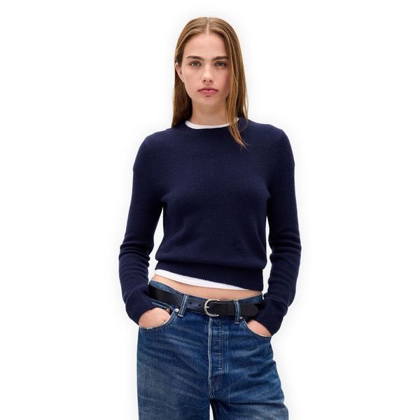 820718-03 Svetr CashSoft Tmavě modrá