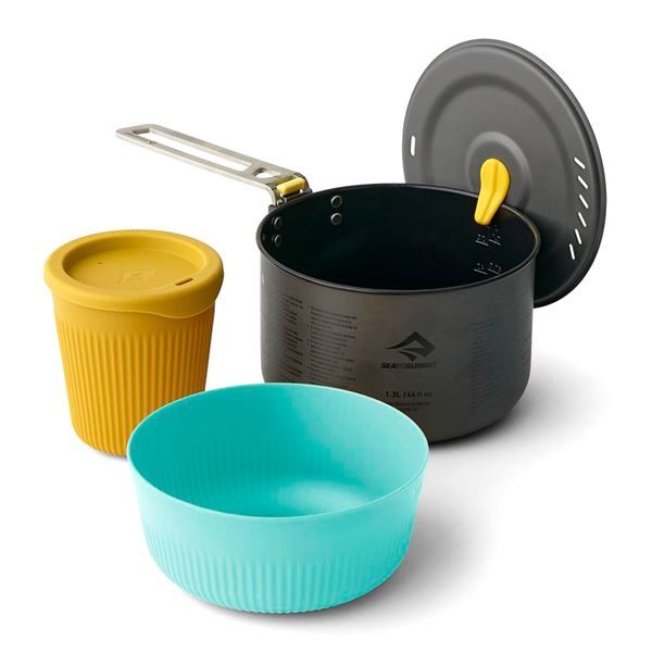 Frontier UL One Pot Cook Set - [1P] [3 Piece] 1.3L Pot w/ S Bowl and Cup