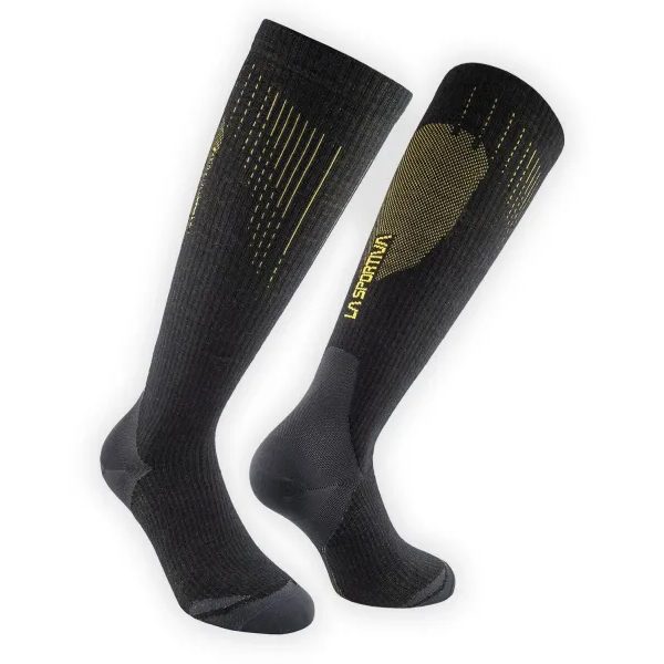 Wool Tech Socks Black/Yellow