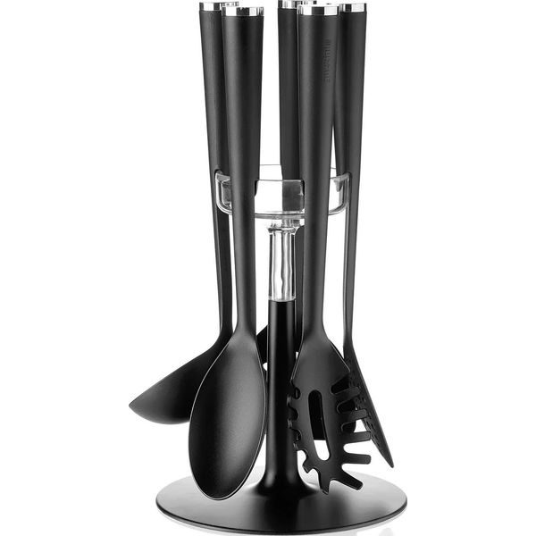 Set Of 5 Kitchen Tool, black