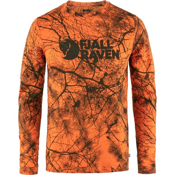 Värmland Wool LS M, Orange Multi Camo