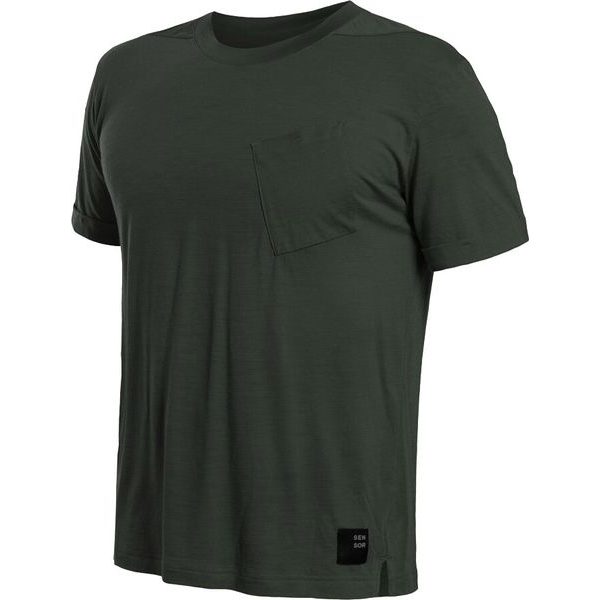 MERINO AIR traveller pánské triko kr.rukáv olive green
