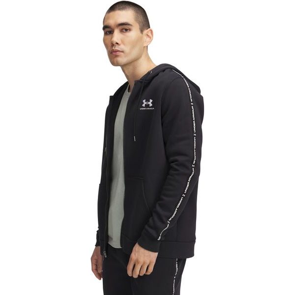 UA Icon Fleece FZ Taping černá