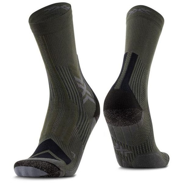 X-SOCKS HIKE EXPERT SILVER CREW dark sage/black