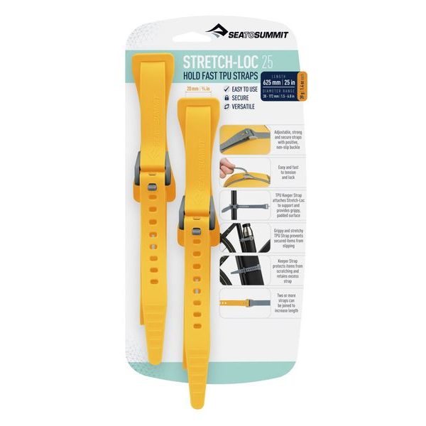 Stretch-Loc 25 - 20mm x 625mm 2 Pack  Yellow