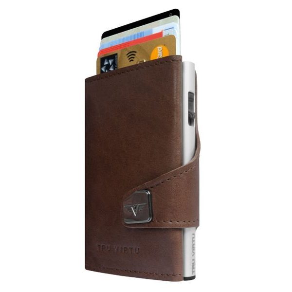Wallet Click & Slide - leather Dakota Cigar Brown