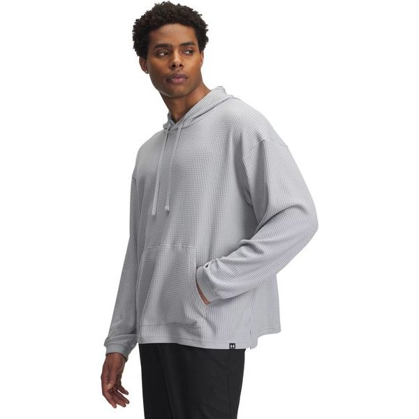 UA Rival Waffle Hoodie-GRY