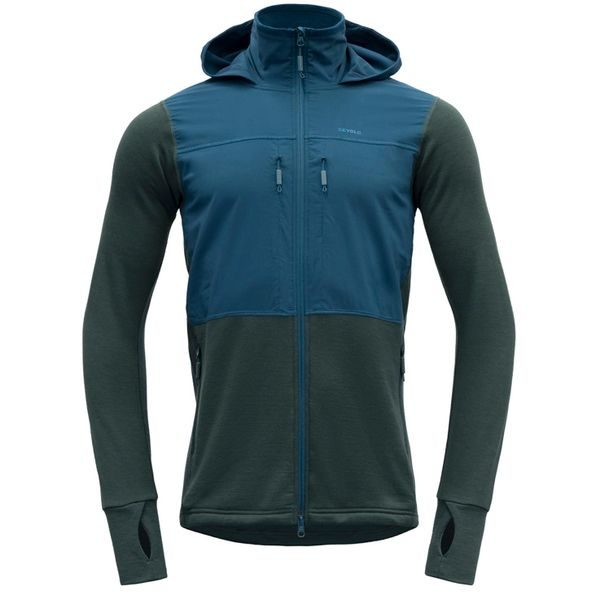 Herøy Hybrid Merino Jkt Man Woods/Flood