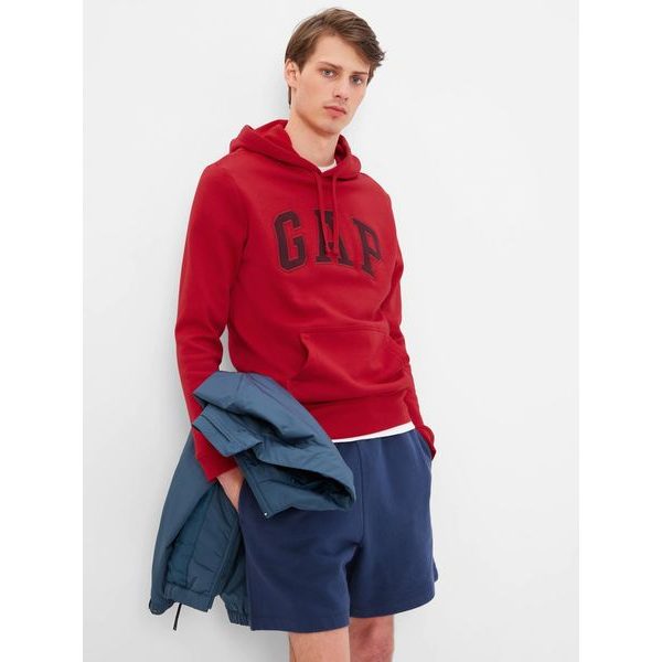 867073-03 Mikina GAP logo fleece Červená
