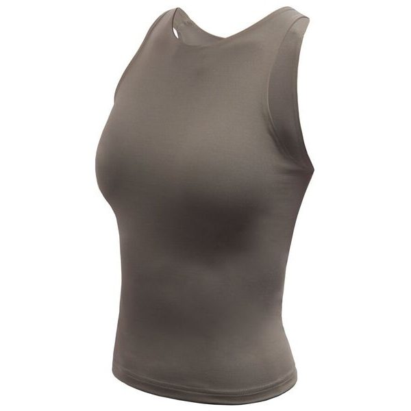 INFINITY ECO dámský crop top stone grey