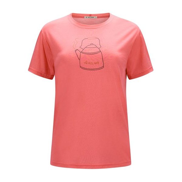 LightWool 140 Tee Kettle W's Sun Kissed Coral