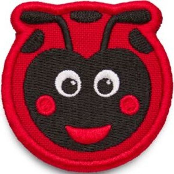 Velcro badge Ladybird - black