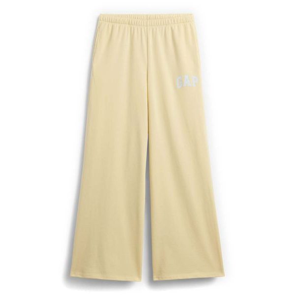 887992-02 Tepláky s logem Wide-Leg Žlutá
