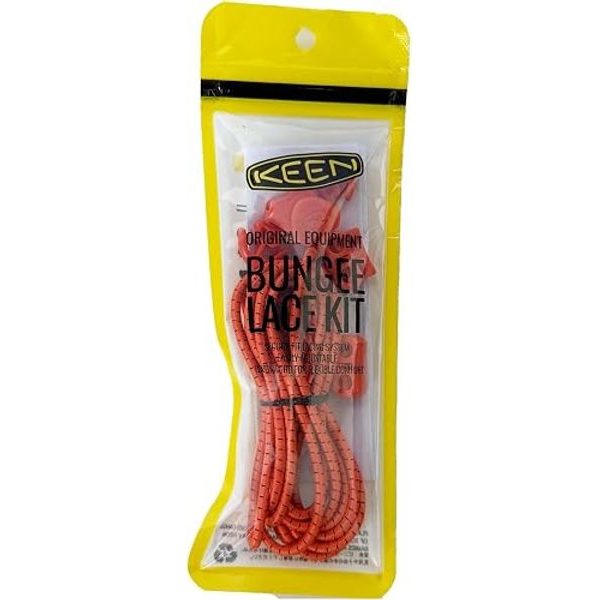 BUNGEE SHOELACE KIT, orange/black pop